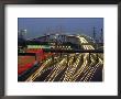 Tollgates On Queen Elizabeth Bridge At Night, M25, Dartford, Kent, England, Uk, Europe by Roy Rainford Limited Edition Print