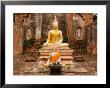 Buddha Image And Ruins, Ayutthaya, Thailand by Gavriel Jecan Limited Edition Print