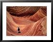 Man Walking Through The Wave Formation, Vermillion Cliffs National Monument by Mark Newman Limited Edition Print