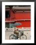 Bike Rider, Senso-Ji Temple, Asakusa, Tokyo, Japan by Greg Elms Limited Edition Print
