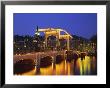 Magere Bridge Illuminated In The Evening, Amsterdam, Holland (The Netherlands), Europe by Roy Rainford Limited Edition Print