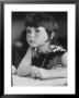 First Grader Lori Dewilkens Learning At Calumet School by Leonard Mccombe Limited Edition Print