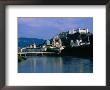 River Salzach With Hohensalzburg Fortress, Salzburg, Austria by Chris Mellor Limited Edition Print