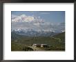 Mount Mckinley And Tour Buses In Denali National Park by George Herben Limited Edition Print