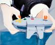 Point Of View (Mai With Nintendo Controller) by Miltos Manetas Limited Edition Print