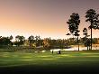 Sun Setting As A Golfer Hitting, The Grand National Golf Course, Robert Trent Jones Trail, Alabama by Images Monsoon Limited Edition Pricing Art Print