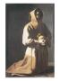 St. Francis Kneeling by Francisco De Zurbaran Limited Edition Print