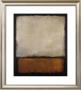 Dark Brown With Grey And Orange by Mark Limited Edition Print