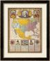 Ornamental Map Of The United States And Mexico by Humphrey Phelps Limited Edition Print