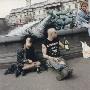 Punks Drinking In Trafalgar Square, London by Shirley Baker Limited Edition Print