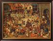 The Fight Between Carnival And Lent by Pieter Bruegel The Elder Limited Edition Print