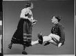 Two Dancers Demonstrating Steps Of A Swedish Courting Folk Dance by Gjon Mili Limited Edition Print