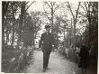 Nathan Abbott And A Young Girl Walking Through Copps Hill Cemetery by Wallace G. Levison Limited Edition Print