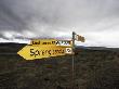 A Sign Post In The Highlands Of Iceland by Atli Mar Limited Edition Print
