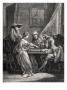 Bourgeois Men And Women At A Gaming Table, Playing French Game Of Trictrac by Harold Copping Limited Edition Print