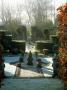 Symmetrical Garden In Frost With Armillary Sphere And Beech Hedges, Designer: Sir Roy Strong by Clive Nichols Limited Edition Print