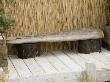 Wooden Driftwood Seat On Decking In Seaside Garden, Boardwalk, Designer: Nigel Duff And Greg Riddle by Clive Nichols Limited Edition Print