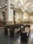 Valencia Cathedral, 1356, View Of Transept Pews Through To The Aisle Running Behind Altar by David Clapp Limited Edition Pricing Art Print