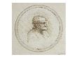 Homme En Buste, De Profil A Droite, Le Menton Avancant D'une Facon Exageree by Leonard De Vinci Limited Edition Print