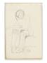 Carnet De Dessins : Homme Assis Lisant Le Journal by Gustave Moreau Limited Edition Print