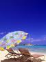 Beach Umbrella, Abaco, Bahamas by Michael Defreitas Limited Edition Print