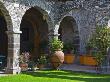 Courtyard Of A Villa In San Miguel, San Miguel De Allende, Guanajuato State, Mexico by Julie Eggers Limited Edition Print