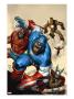 Marvel Apes #0 Cover: Captain America, Giant Man, Iron Man And Thor by Adams Arthur Limited Edition Print