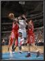 Houston Rockets V Dallas Mavericks: Jason Terry, Jordan Hill And Brad Miller by Danny Bollinger Limited Edition Print