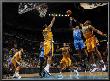 Oklahoma City Thunder V New Orleans Hornets: Russell Westbrook And David West by Layne Murdoch Limited Edition Print