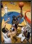 Memphis Grizzlies V Washington Wizards: Zach Randolph, Javale Mcgee And Trevor Booker by Ned Dishman Limited Edition Print