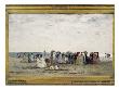 Bathers On The Beach At Trouville by Eugene Boudin Limited Edition Pricing Art Print