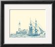 Sailing Ships In Blue I by Jean Jerome Baugean Limited Edition Print