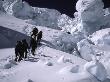 Mountaineers Climbing Through Seracs, Nepal by Michael Brown Limited Edition Print