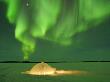 Igloo Under Northern Lights, Northwest Territories, Canada March 2007 by Eric Baccega Limited Edition Print