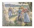 Haymakers, Evening, Eragny by Camille Pissarro Limited Edition Print