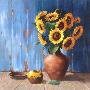 Harvest Of Sunflowers by Karin Valk Limited Edition Print