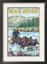 Blue River, Colorado - River Rafting, C.2008 by Lantern Press Limited Edition Print