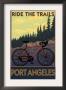 Bike And Trails - Port Angeles, Wa, C.2009 by Lantern Press Limited Edition Pricing Art Print