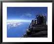 Us Air Force Captain Looks Out Over The Sky In A F-15 Eagle by Stocktrek Images Limited Edition Print