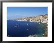 View Across Bay South Of Taormina To The East Coast Resort Of Giardina-Naxos by Robert Francis Limited Edition Pricing Art Print