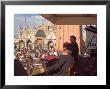Band Playing For The Crowd In The Piazza San Marco, Venice, Italy by Janis Miglavs Limited Edition Print