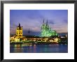 The River Rhine And Cathedral, Cologne, North Rhine Westphalia, Germany by Gavin Hellier Limited Edition Print