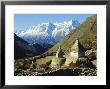 Stupas On The Path To Tengboche, Khumbu Himal, Himalayas, Nepal by James Green Limited Edition Pricing Art Print