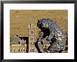 Grizzly Bear Statue At University Of Montana, Missoula, Montana by Chuck Haney Limited Edition Print