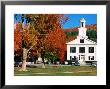 Orange County Courthouse With Autumn Leaves, Chelsea, Vermont by John Elk Iii Limited Edition Print