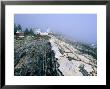 Pemaquid Point Lighthouse In Distance, Fog, Maine by John Elk Iii Limited Edition Print