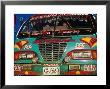 Colourful Old Bus On Plaza Mayor (Central Square), Villa De Leyva, Boyaca, Colombia by Krzysztof Dydynski Limited Edition Print