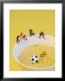 Footballers Looking For Ball In Noodle Soup Pond by Martina Schindler Limited Edition Pricing Art Print