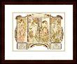Bright Yellow Flowers By An Old Ornate Object by Alphonse Mucha Limited Edition Print