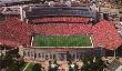Memorial Stadium 50 Yard Line Aerial by Rick Anderson Limited Edition Print